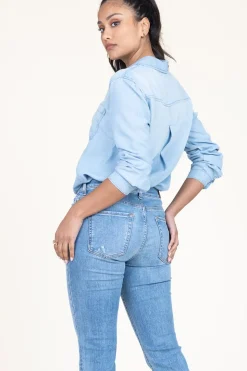 Sale Bella Dahl Tencel Blouse Tara | Blue... | | Little Soho