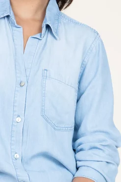 Sale Bella Dahl Tencel Blouse Tara | Blue... | | Little Soho