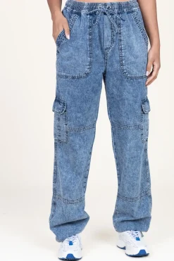 Hot Co'Couture Tencel Denim Cargo Jeans Benson | Blue... | | Little Soho