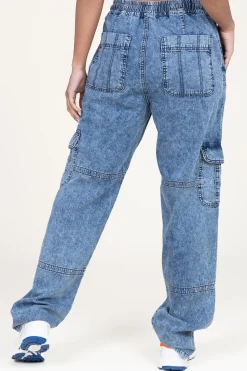 Hot Co'Couture Tencel Denim Cargo Jeans Benson | Blue... | | Little Soho