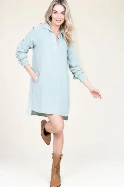 Fashion Bella Dahl Tencel Dress Lisa | Green... | | Little Soho
