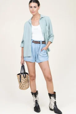 Online Bella Dahl Tencel Short Mara | Blue... | | Little Soho