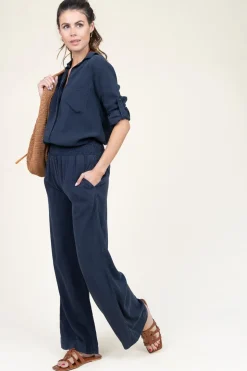 Sale Bella Dahl Tencel Wide Leg Pants Iris | Blue... | | Little Soho