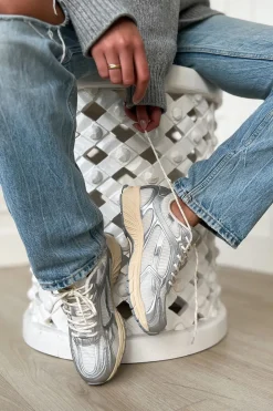 Discount Mercer The Re-Run Vintage Sneaker | Silver... | | Little Soho