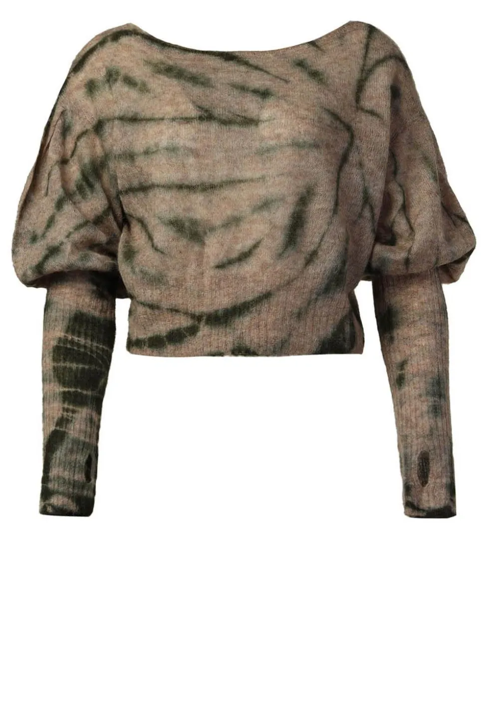 Store Mes Demoiselles Tie-Dye Alpaca Cropped Sweater Torny | Beige... | | Little Soho