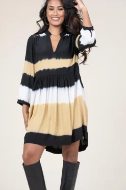 New ba&sh Tie-Dye Dress Vlada | Yellow... | | Little Soho