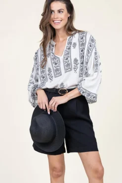 New Stella Forest Top With Balloon Sleeves Dorina | Natural... | | Little Soho