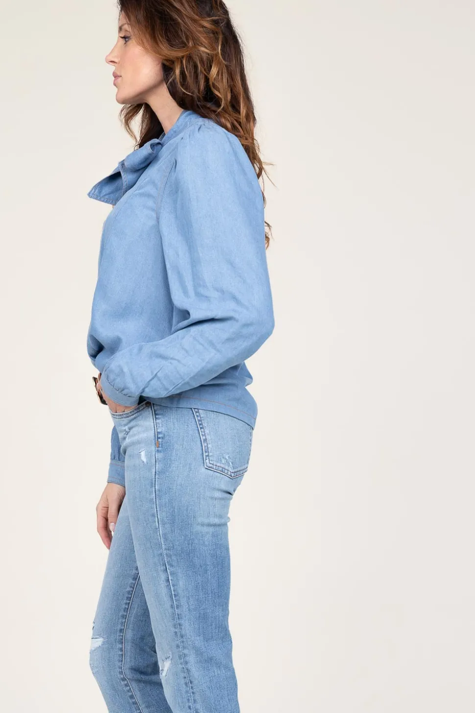 Outlet Co'Couture Top With Bow Detail Titus | Blue... | | Little Soho