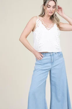 Fashion Berenice Top With Butterfly Embroidery Thais | Natural... | | Little Soho