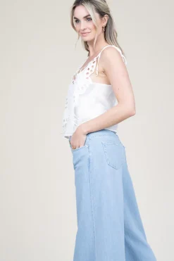 Fashion Berenice Top With Butterfly Embroidery Thais | Natural... | | Little Soho