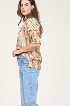 Cheap Est'Seven Top With Embroidery And Sequins Elise | Multi... | | Little Soho