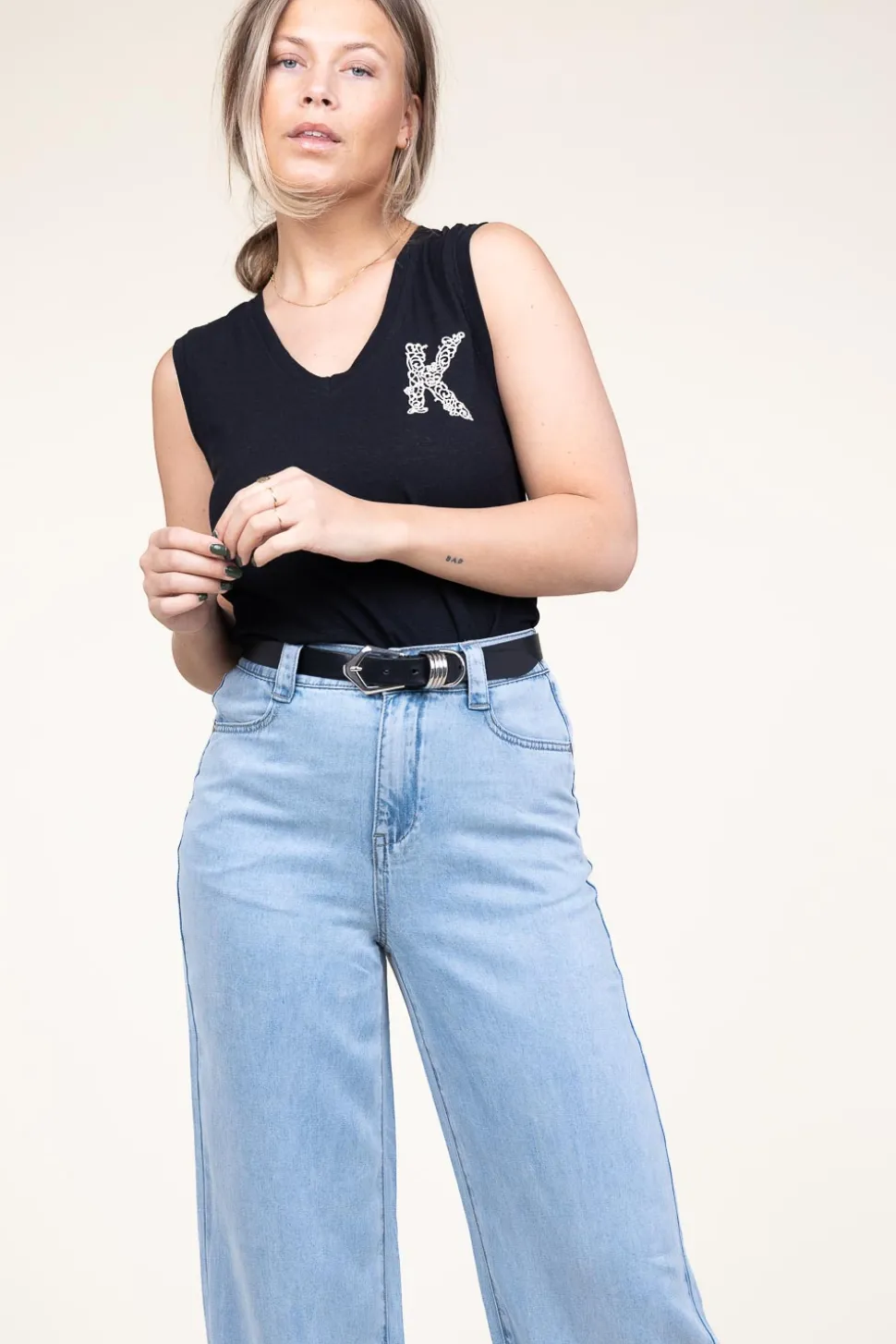 Clearance Kocca Top With Embroidery Bobfean | Black... | | Little Soho