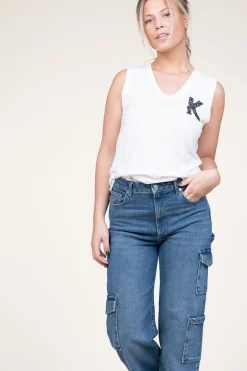 Sale Kocca Top With Embroidery Bobfean | White... | | Little Soho