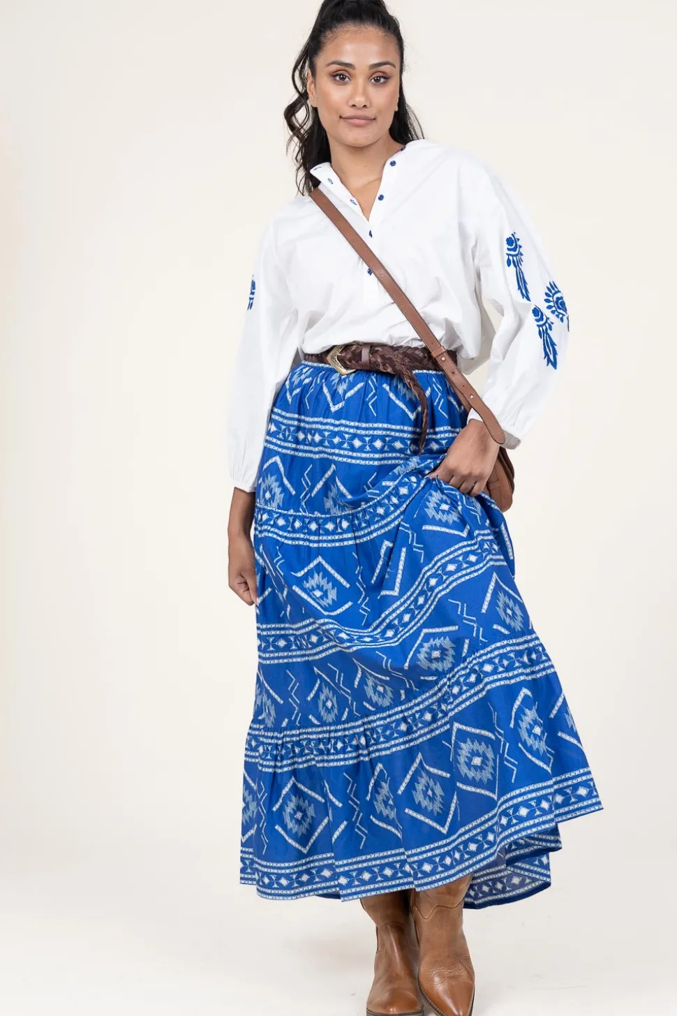 Best Sale Lollys Laundry Top With Embroidery Faith | Natural... | | Little Soho