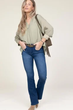 Store Greek Archaic Kori Top With Embroidery Isadora | Green... | | Little Soho