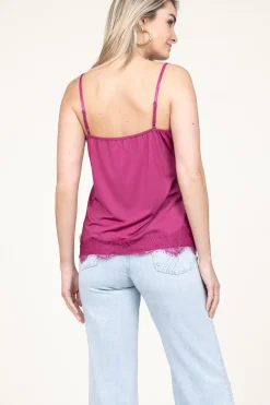 Discount CC Heart Top With Lace Details Puck | Berry... | | Little Soho