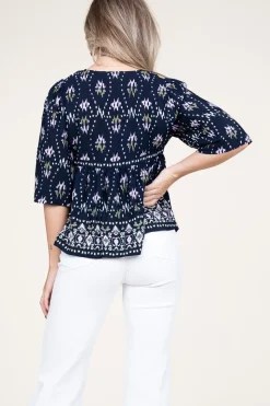 Best ba&sh Top With Print Narry | Blue... | | Little Soho