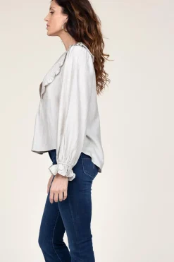 Hot Co'Couture Top With Ruffles Angus | Natural... | | Little Soho