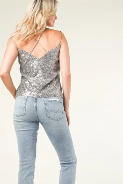 Clearance Dante 6 Top With Sequins Obu | Silver... | | Little Soho