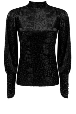 Online Aaiko Top With Velvet Design Gena | Black... | | Little Soho