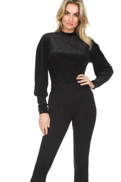 Online Aaiko Top With Velvet Design Gena | Black... | | Little Soho