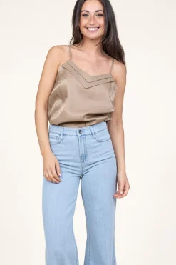 Store Aaiko Top With V-Neck Vaxi | Green... | | Little Soho