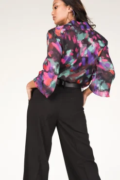 Fashion Dante 6 Transparant Blouse With Print Almira | Multi... | | Little Soho