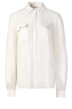 Sale Liu Jo Transparant Blouse With Puffed Sleeves Scopello | Natural... | | Little Soho