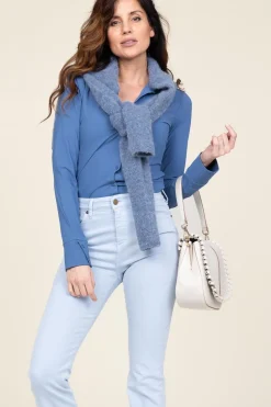 Store D-ETOILES CASIOPE Travelwear Blouse Petit | Blue... | | Little Soho