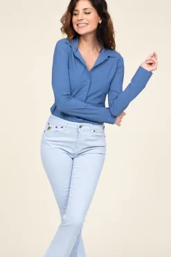 Store D-ETOILES CASIOPE Travelwear Blouse Petit | Blue... | | Little Soho