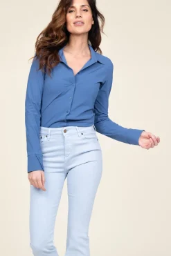 Store D-ETOILES CASIOPE Travelwear Blouse Petit | Blue... | | Little Soho