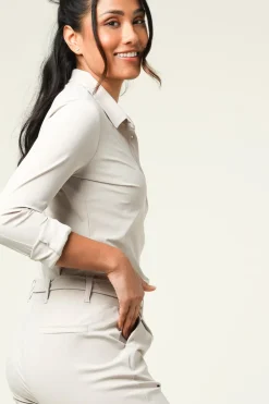 Best Sale D-ETOILES CASIOPE Travelwear Blouse Petite | Cement... | | Little Soho