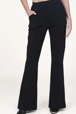 Shop D-ETOILES CASIOPE Travelwear High Waist Flared Pants Good | Black... | | Little Soho