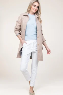 Best Sale D-ETOILES CASIOPE Travelwear Pants With Tie Belt Antigua | White... | | Little Soho