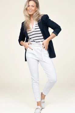 Best Sale D-ETOILES CASIOPE Travelwear Pants With Tie Belt Antigua | White... | | Little Soho