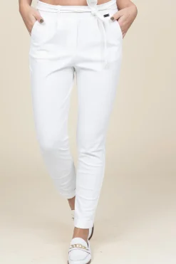 Best Sale D-ETOILES CASIOPE Travelwear Pants With Tie Belt Antigua | White... | | Little Soho