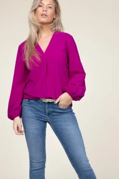 Online D-ETOILES CASIOPE Travelwear Top With V-Neck Arudy | Purple... | | Little Soho