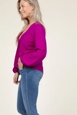 Online D-ETOILES CASIOPE Travelwear Top With V-Neck Arudy | Purple... | | Little Soho