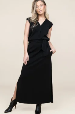 Discount D-ETOILES CASIOPE Tricot Maxi Dress With Lurex Gianni | Black... | | Little Soho