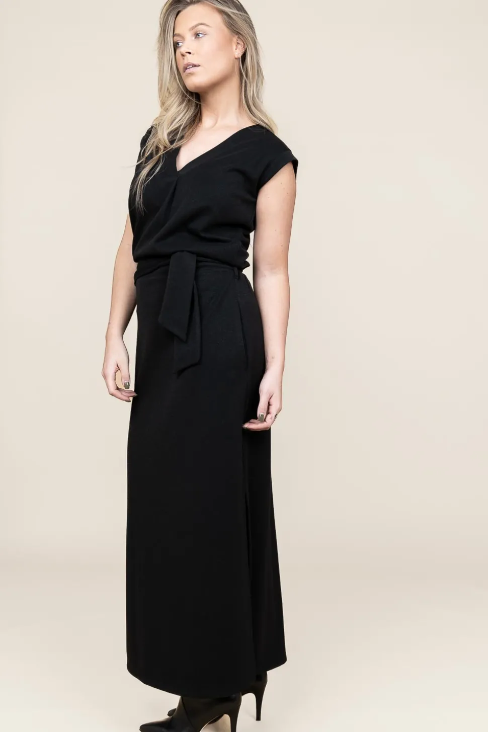Discount D-ETOILES CASIOPE Tricot Maxi Dress With Lurex Gianni | Black... | | Little Soho