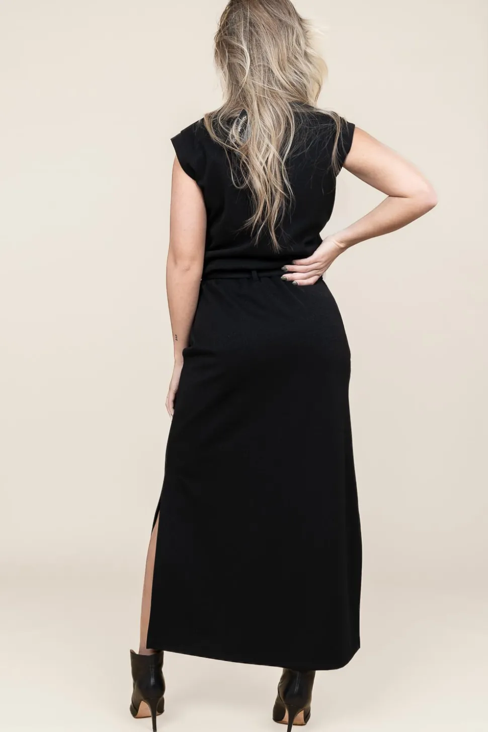 Discount D-ETOILES CASIOPE Tricot Maxi Dress With Lurex Gianni | Black... | | Little Soho