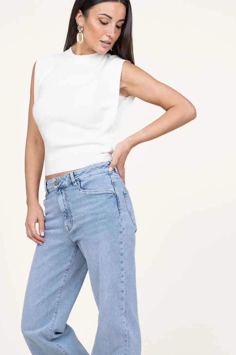 Fashion Est'Seven Tricot Top Solange | Natural... | | Little Soho