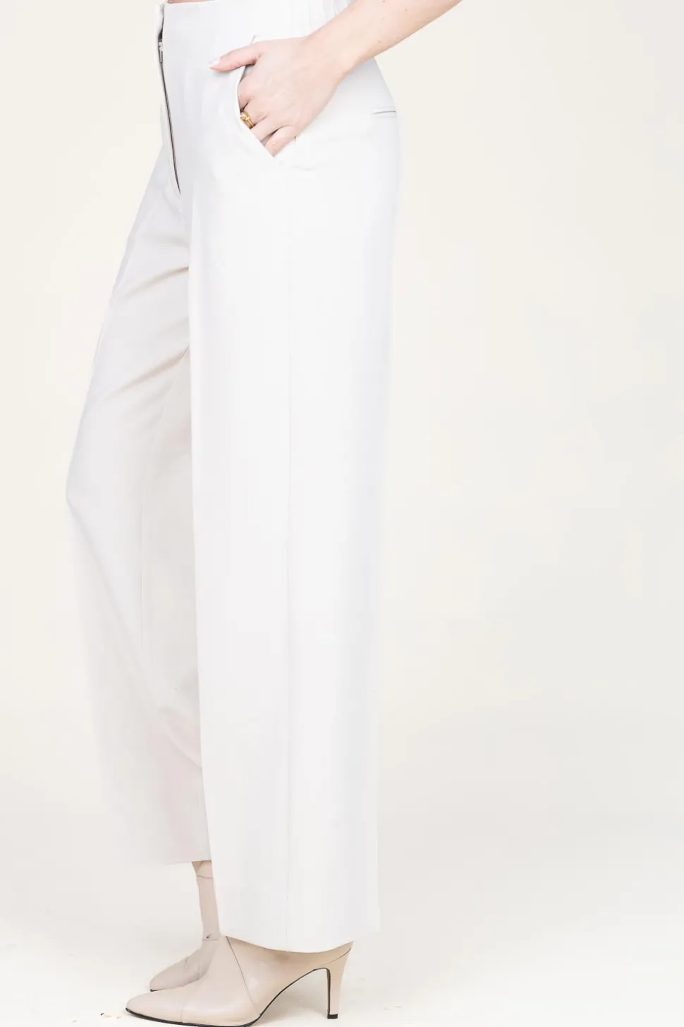 Shop Second Female Trousers Evie | Natural... | | Little Soho