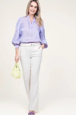 Best Aaiko Trousers Flarene | Natural... | | Little Soho