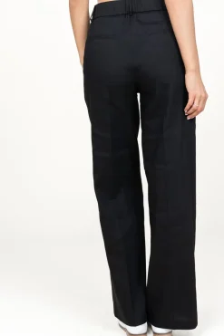 Fashion Dante 6 Trousers In Linen Blend Zach | Black... | | Little Soho