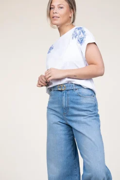 Store Twinset T-Shirt With Embroidery Lia | White... | | Little Soho