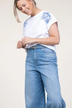 Store Twinset T-Shirt With Embroidery Lia | White... | | Little Soho