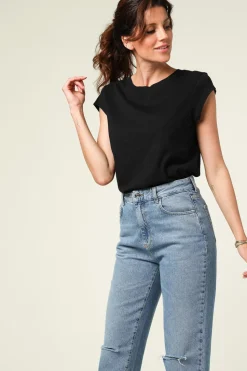 Online CC Heart T-Shirt With Round Neck Classic | Black... | | Little Soho