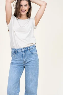 Fashion CC Heart T-Shirt With Round Neck Classic | Sand... | | Little Soho