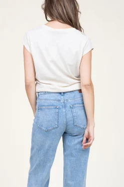 Fashion CC Heart T-Shirt With Round Neck Classic | Sand... | | Little Soho